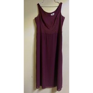 Lori Ann Montreal Formal Dress Long Maxi Burgundy Women's SIze 16 A Line